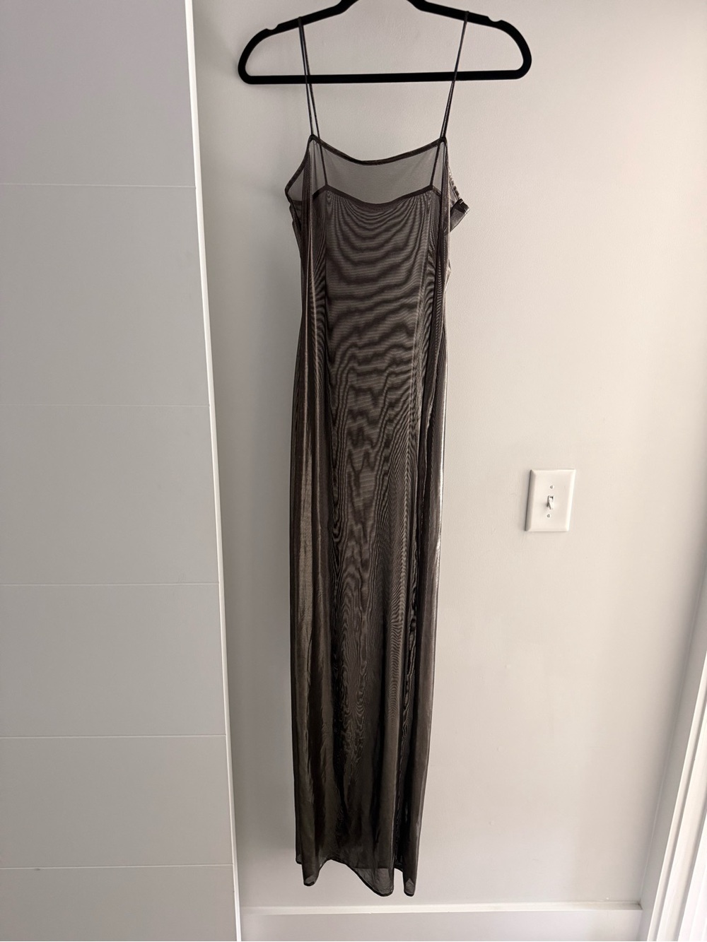 Subsurface Liquid Slip Maxi Dress Black Pearl - Picture 2 of 5